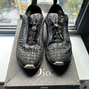 Dior Black Blue Logo Sneakers